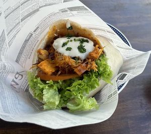 shawarma pita  at Akkawy in Berlin