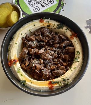 Hummus Shrooms  at Akkawy in Berlin
