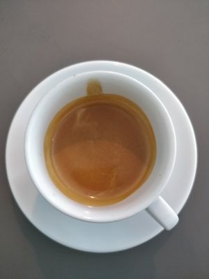 Double espresso at Akkawy in Berlin