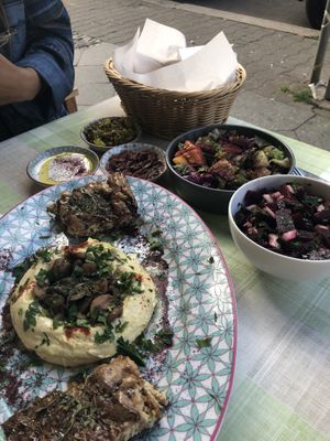 Food for two at Akkawy in Berlin