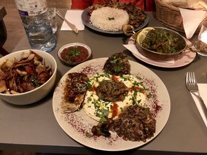 Yummy hummus plate at Akkawy in Berlin