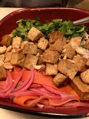 Binh ma bowl with tofu- veganized at Fluff in Athens