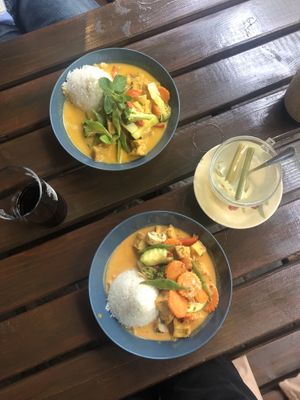 super tasty vegan curry  at Ong Tao in Frankfurt