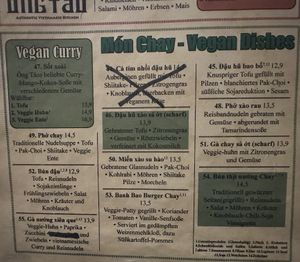 Menu (2/2)  at Ong Tao in Frankfurt