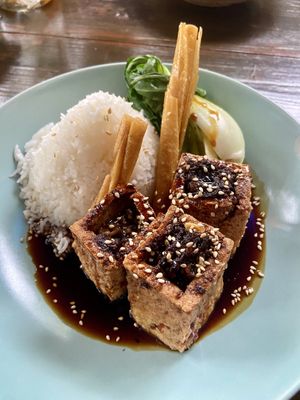 Tofu with pak choy (45)  at Ong Tao in Frankfurt