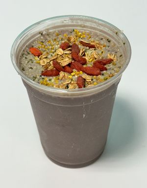 Organic Acai Smoothies with toppings available.  at Big Mike's in Fort Lauderdale