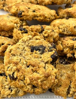 Oatmeal Cranberry Vegan Gluten Free Cookies made daily.  at Big Mike's in Fort Lauderdale