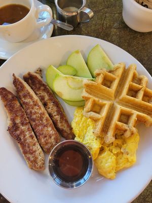 First time trying vegan egg, so good! at Big Mike's in Fort Lauderdale