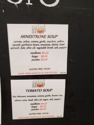 Soups. at Salad Shop in West Palm Beach