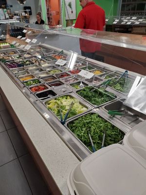 Salad bar. at Salad Shop in West Palm Beach