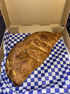 Vegan twisty pocket at Pizza Twist in Kent