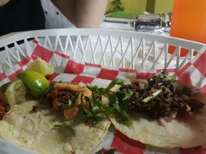 Tacos from Tacos Né! I forgot to take picture before starting to eat them cause they were so good! #tacos at Tacos Ne in Merida
