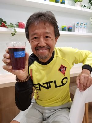 The green at Spirulina Blue Ueno in Tokyo