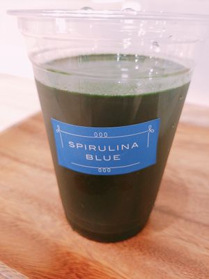 Raw Spirulina at Spirulina Blue Ueno in Tokyo