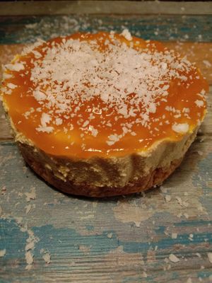 Mango Coconut Cheesecake at Solful Kitchen in Mirissa