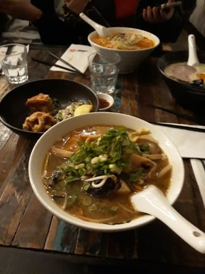 Miso vegetable ramen at Ramen Takara in Auckland