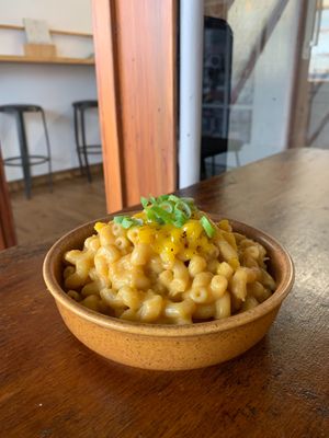 Mac n cheese special at FTP Vegan Eats in Rotorua