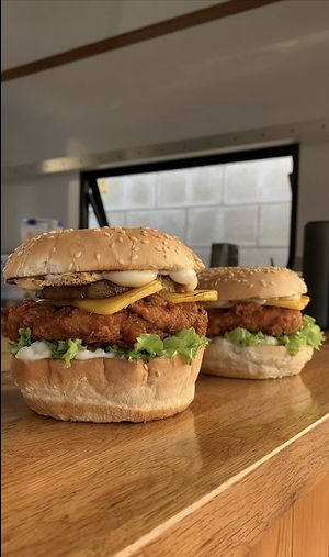 Chicken deluxe is very delicious at FTP Vegan Eats in Rotorua