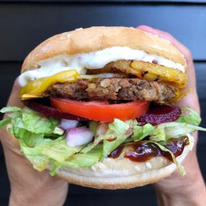 The Big Boi at FTP Vegan Eats in Rotorua