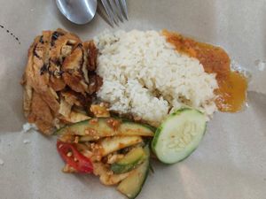 Chicken rice  at Red Apple 红苹果素食 - Blk 16 Teck Whye in West Singapore