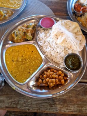 Thali at Ananda Curry House  in Pardes Hanna-karkur