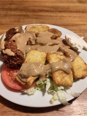 Vegan Saharateller allerdings mit Halloumi... at Sahara Imbiss - Schöneberg in Berlin