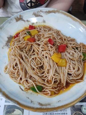 Fried noodles at Mananim Recipe in Seoul