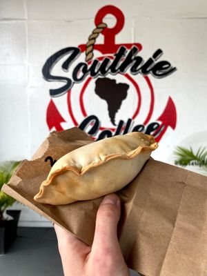 Vegan empanada at Southie Coffee in Clearwater