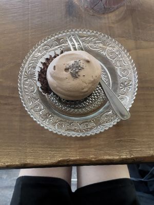 Double chocolate cupcake at Red Velvet in Padua
