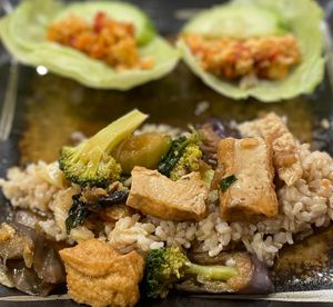 Thai Eggplant and Thai lettuce wraps at Simply Thai in Louisville