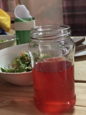 Jugo Natural de grosella at Señor Conejo in Asuncion