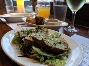 Mushroom and lentil paté at Lyn-Genet's Kitchen in New York City