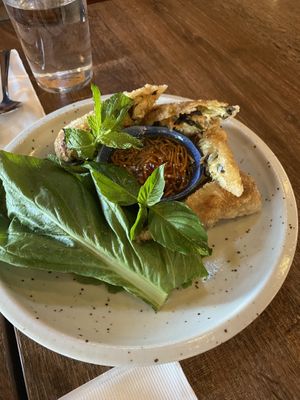 Spring rolls (made GF) So Goood, fresh out of the fryer   at Do Chay - Knight District in Vancouver