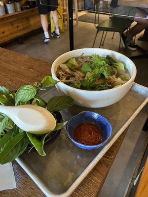 Vegan GF pho! Ordered on a hot day because can’t pass up soul soothing pho!  at Do Chay - Knight District in Vancouver