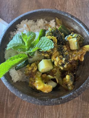 Sweet and sour rice plate  at Do Chay - Knight District in Vancouver