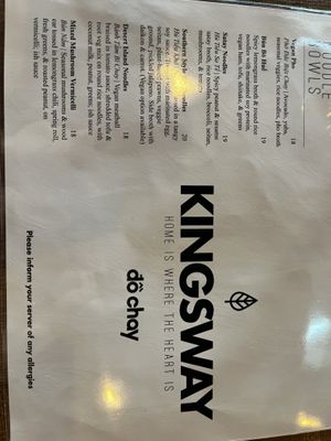 Menu - all vegan, vegetarian items labelled  at Do Chay - Knight District in Vancouver