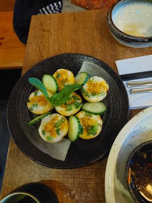 Delicious spring rolls and rice cakes at Do Chay - Knight District in Vancouver