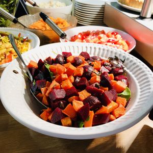 Beetroot & sweet potato salad. at V Café at the Institute in Guildford