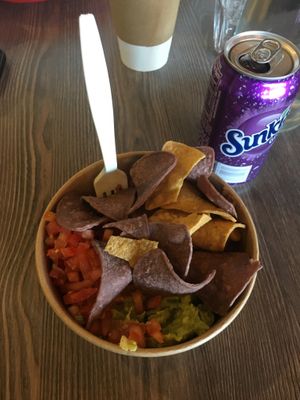 Vegan burrito bowl at Arriba Cantina in Traralgon