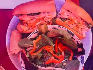 Vegan tofu banh mi  at Luc Lac Vietnamese Kitchen in Portland