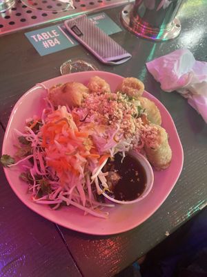 Vermicelli with crispy veggie roll  at Luc Lac Vietnamese Kitchen in Portland