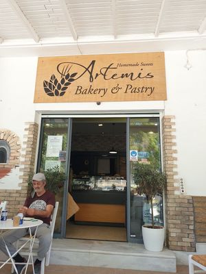 Exterior at Artemis Bakery & Pastry in Milos