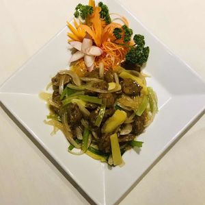 Mock Lamb with Ginger & Spring Onion at Wing Wah in Birmingham