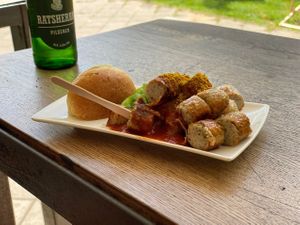 Vegan Curry-Wurst at H7 in Luebeck