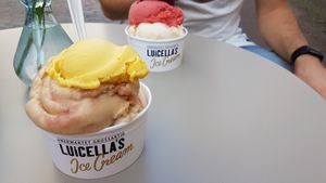 Delicious vegan ice cream  at Luicella's - Hüxstraße in Luebeck