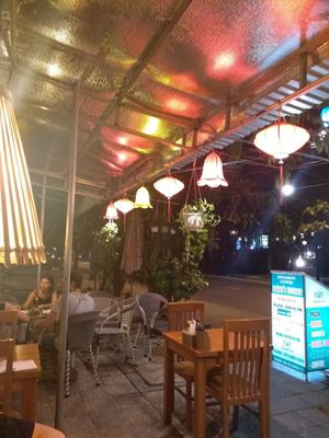 Outside at Khanh's Kitchen in Hoi An