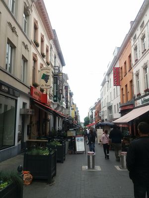 On the way to huggies at The Huggy's Bar - Bruxelles 2 in Brussels