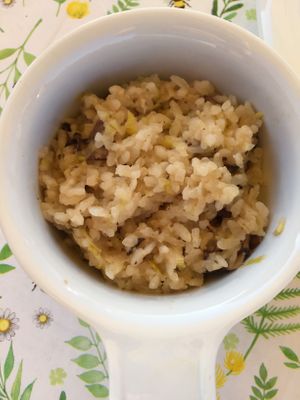 Mushroom risotto - delicious! at Bistro Pointe Taylor in New Richmond