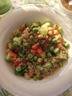 Quinoa salad- delicious! at Bistro Pointe Taylor in New Richmond
