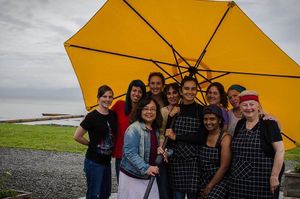 Our group of women entrepreneurs who are important partners. at Bistro Pointe Taylor in New Richmond